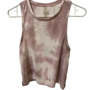 Tank Top Women's Pink Tie-Dye Yoga Workout Exercise Size XS Casual